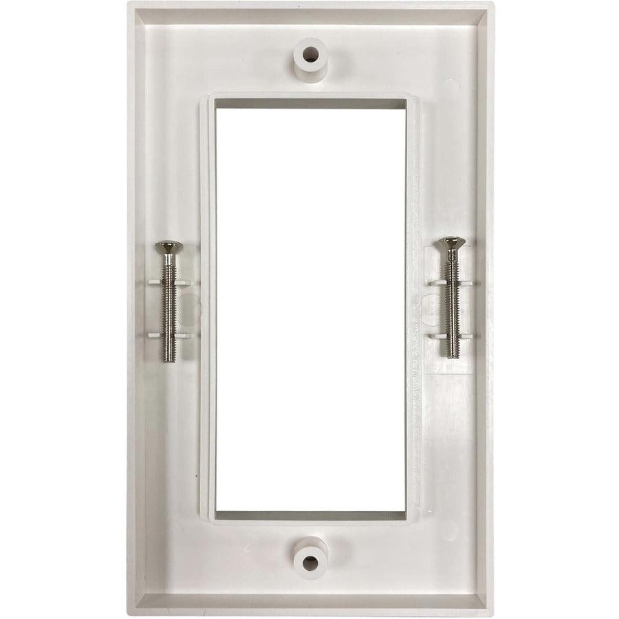 Tripp Lite by Eaton Double-Gang UK-Style Gang Frame for Insert Modules, White N042U-WF2-2