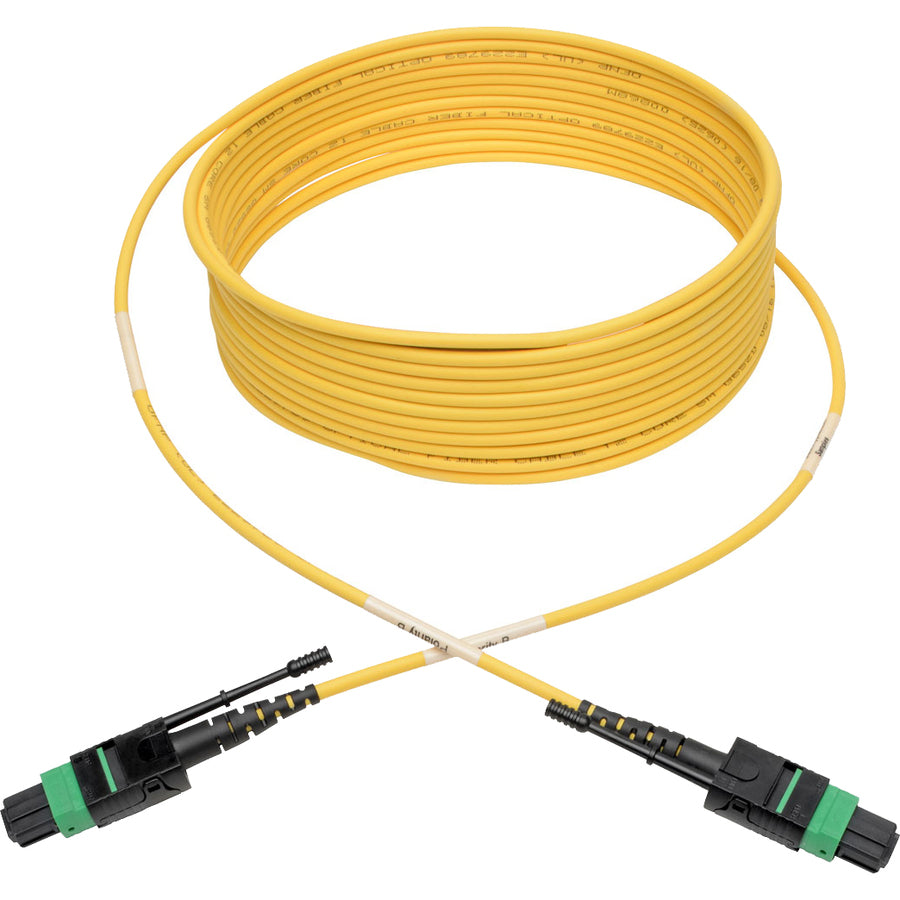 Tripp Lite by Eaton N390-07M-12-AP MTP/MPO Singlemode Patch Cable (F/F), Yellow, 7 m N390-07M-12-AP