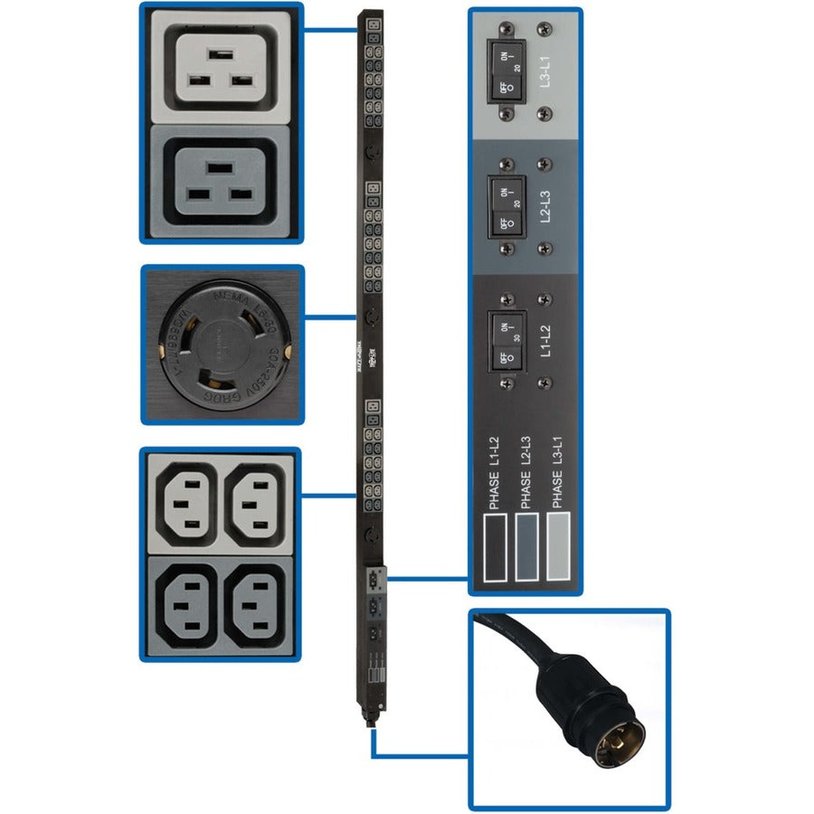 Tripp Lite by Eaton PDU3V6H50A 45-Outlets PDU PDU3V6H50A