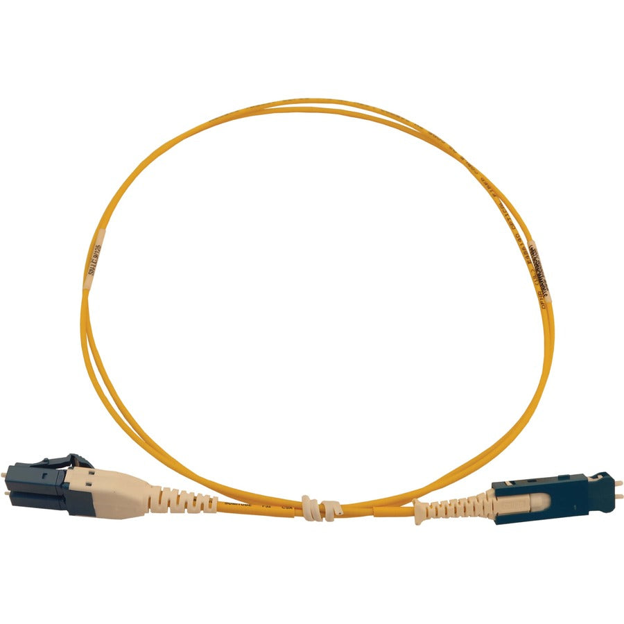 Tripp Lite by Eaton N383L-01M 40/100/400G Singlemode 9/125 OS2 Fiber Cable, Yellow, 1 m (3.3 ft.) N383L-01M