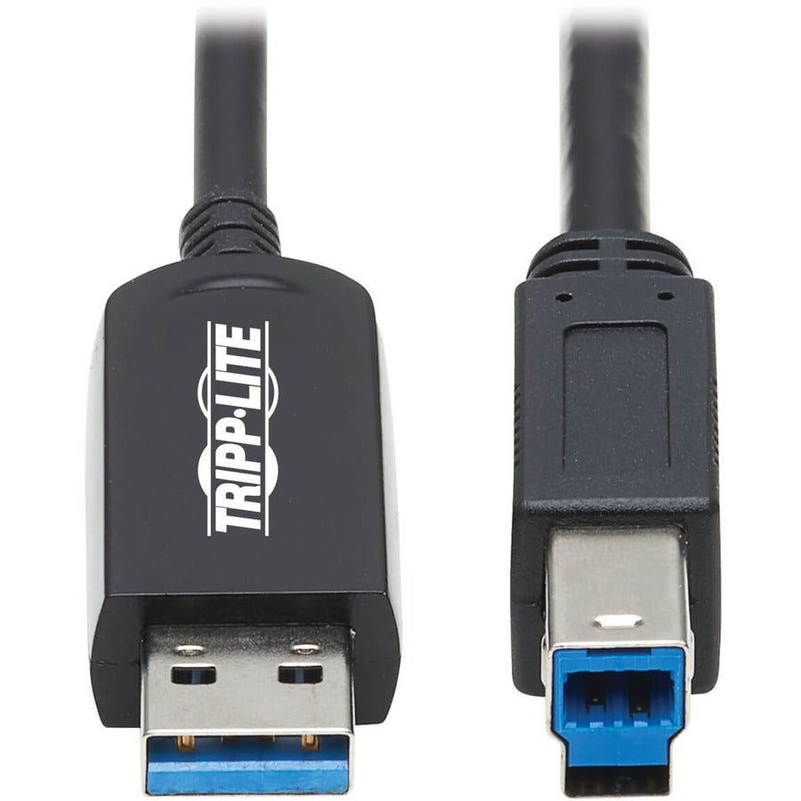 Tripp Lite by Eaton U328F-20M USB 3.2 Gen 1 Fiber Active Optical Cable, M/M, Black, 20 m (66 ft.) U328F-20M