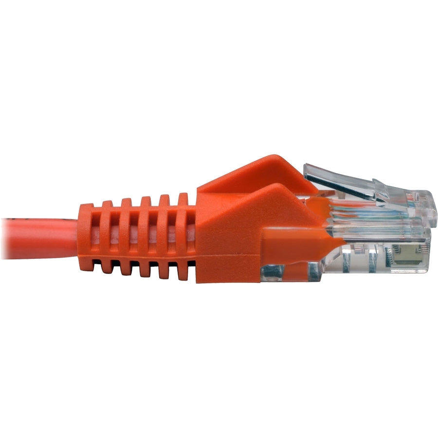 Tripp Lite by Eaton Cat5e 350 MHz Snagless Molded UTP Patch Cable (RJ45 M/M), Orange, 5 ft N001-005-OR