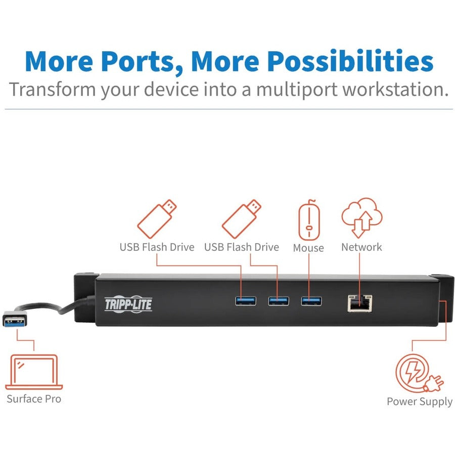 Tripp Lite by Eaton U342-GU3 USB 3.0 Docking Station U342-GU3