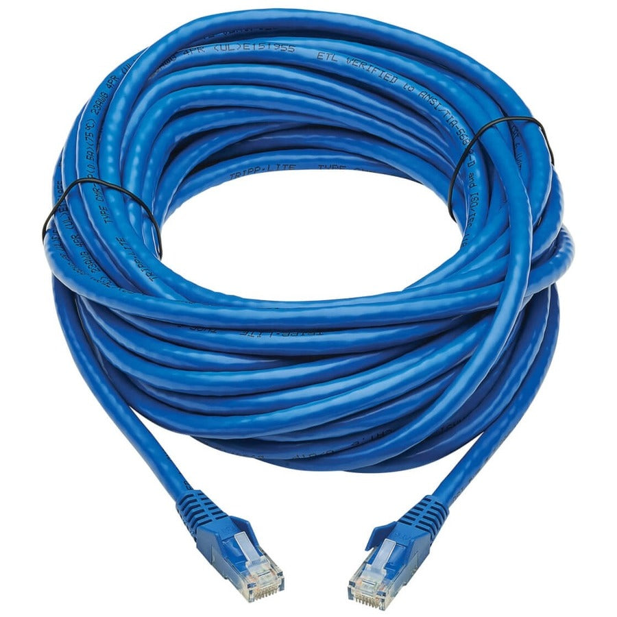 Tripp Lite by Eaton Cat6 Snagless UTP Network Patch Cable (RJ45 M/M), Blue, 30 ft. N201P-030-BL