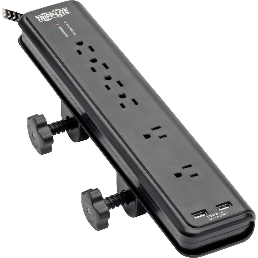 Tripp Lite by Eaton Safe-IT TLP608DMUAM 6-Outlet Surge Suppressor/Protector TLP608DMUAM