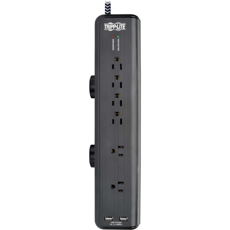 Tripp Lite by Eaton Safe-IT TLP608DMUAM 6-Outlet Surge Suppressor/Protector TLP608DMUAM