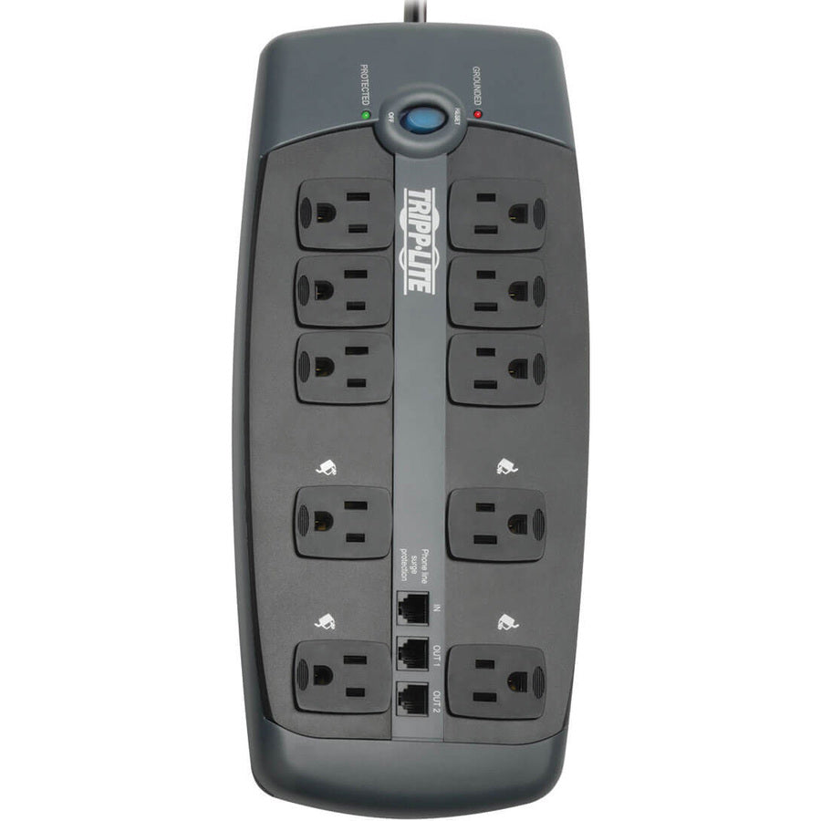 Tripp Lite by Eaton 10-Outlet Surge Protector TLP1008TEL