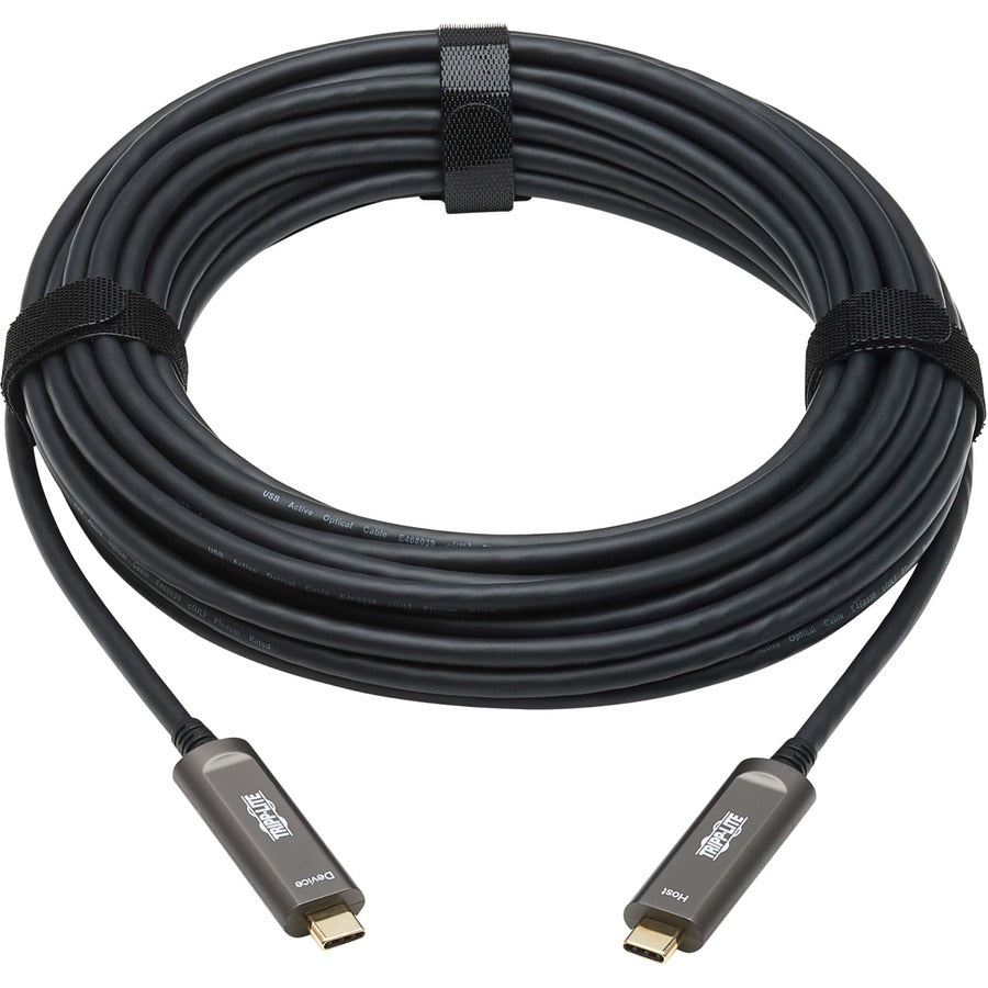 Tripp Lite by Eaton USB 3.2 Gen 2 Fiber Active Optical Cable, M/M, 10 m (33 ft.) U420F-10M-D321