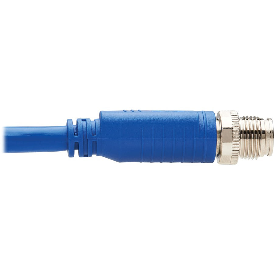 Câble Ethernet Tripp Lite by Eaton NM12-6A3-05M-BL M12 X-Code Cat6a 10G, M/M, bleu, 5 m (16,4 pi) NM12-6A3-05M-BL