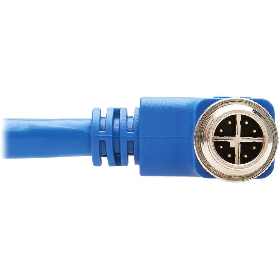 Câble Ethernet Tripp Lite by Eaton NM12-6A3-05M-BL M12 X-Code Cat6a 10G, M/M, bleu, 5 m (16,4 pi) NM12-6A3-05M-BL