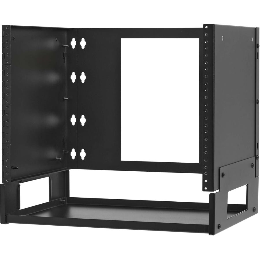 Tripp Lite by Eaton SmartRack SRWO8UBRKTSHELF Mounting Bracket for Patch Panel, Switch, Router, UPS, Network Switch, Rack Equipment, Wireless Access Point - Black SRWO8UBRKTSHELF