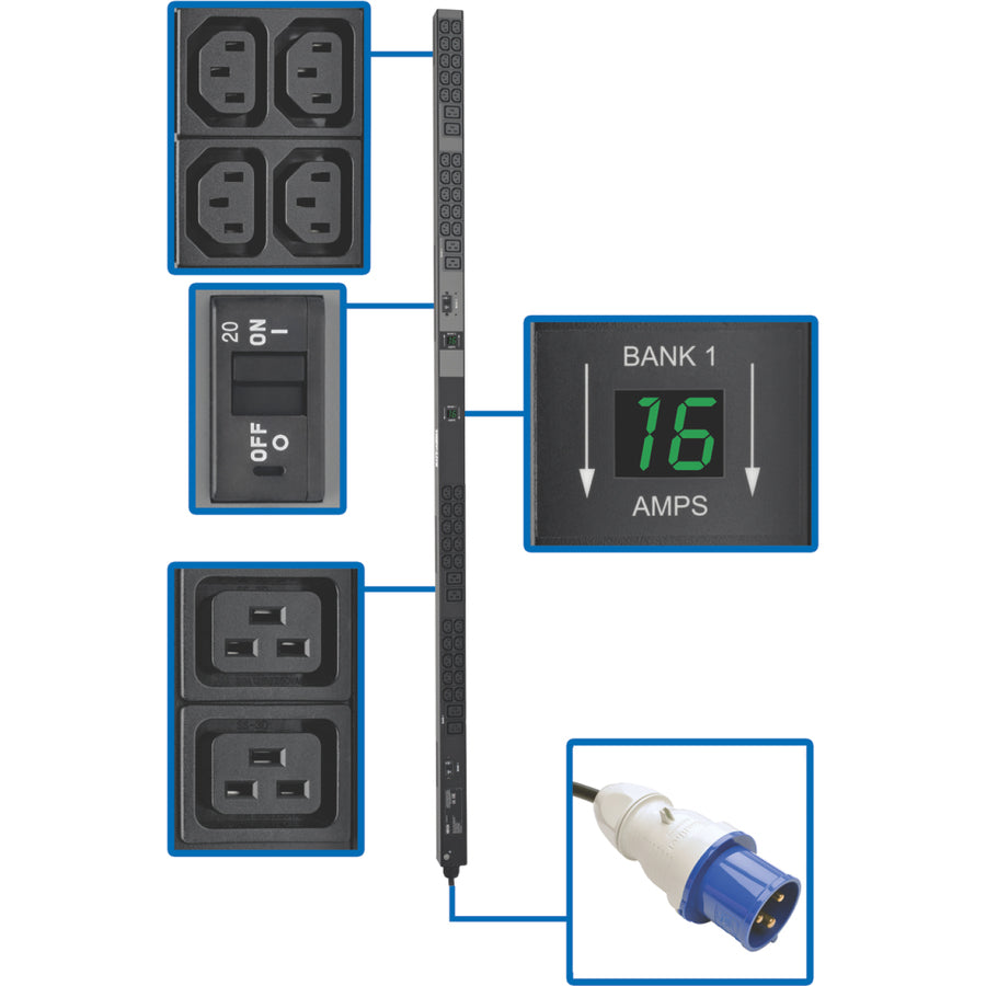 Tripp Lite by Eaton Metered PDUMV32HV 48-Outlet PDU PDUMV32HV