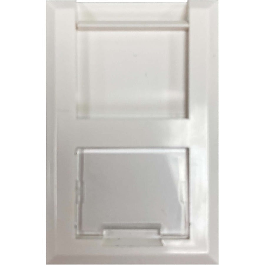 Tripp Lite by Eaton UK-Style 6C-Type Unloaded Shuttered Module, White N042U-WHM-S-6C