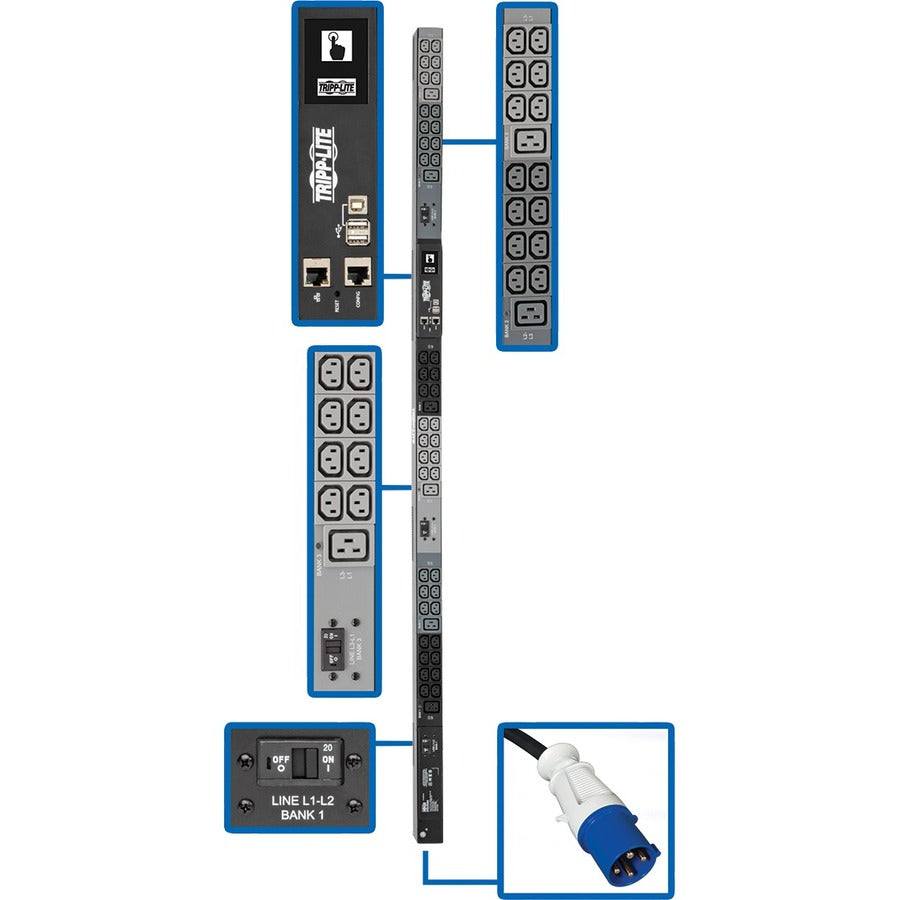 Tripp Lite by Eaton PDU3EVN6G30B 48-Outlet PDU PDU3EVN6G30B