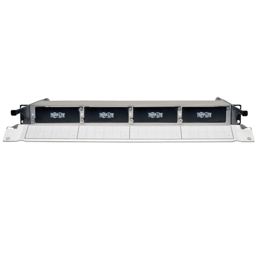 Tripp Lite High Density Copper Fiber Enclosure Panel 4-Cassette Capacity 1U N484-01U