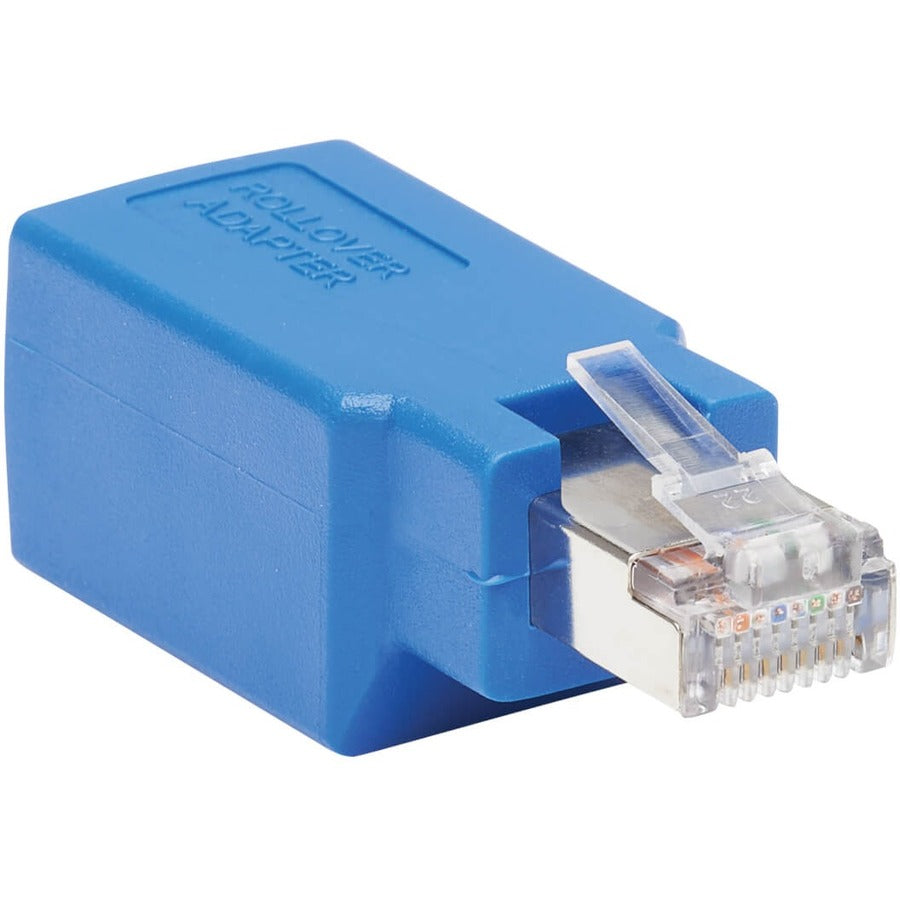 Tripp Lite by Eaton Cisco Serial Console Rollover Adapter (M/F) - RJ45 to RJ45, Shielded, Blue N034-001-SH