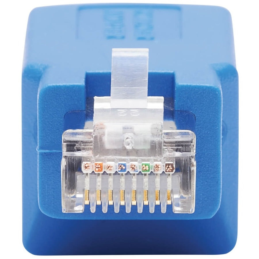 Tripp Lite by Eaton Cisco Serial Console Rollover Adapter (M/F) - RJ45 to RJ45, Shielded, Blue N034-001-SH