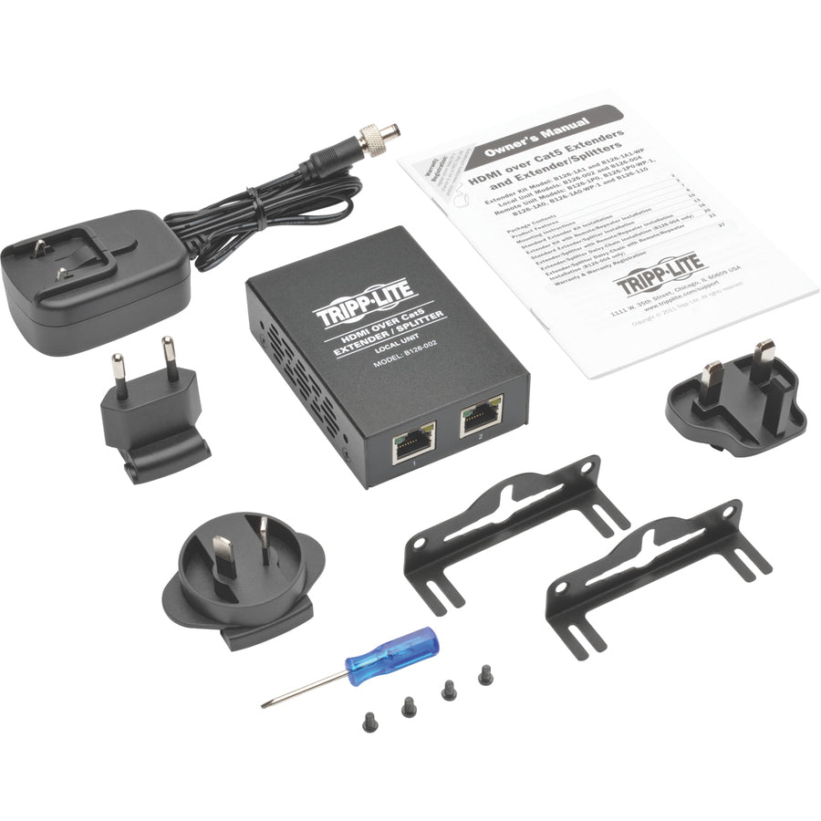 Tripp Lite par Eaton B126-002-INT Répartiteur/répartiteur HDMI 2 ports sur Cat5/Cat6 B126-002-INT