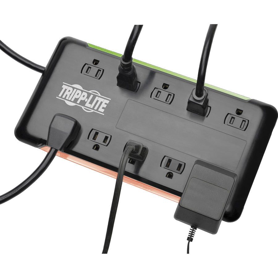 Tripp Lite by Eaton Protect It! 10-Outlet Surge Protector, 6 ft. Cord, 2880 Joules, Black Housing TLP1006B