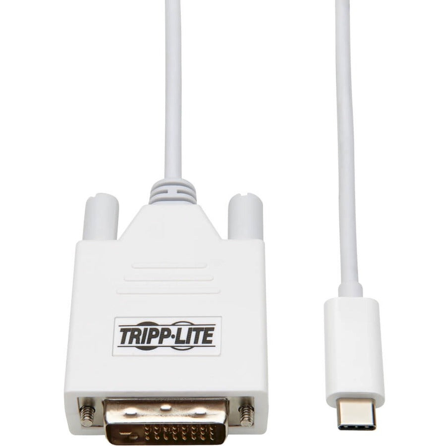 Tripp Lite by Eaton U444-010-DE Câble adaptateur USB-C vers DVI (M/M), blanc, 10 pi (3 m) U444-010-DE