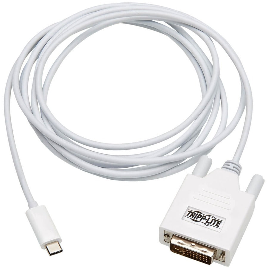 Tripp Lite by Eaton U444-010-DE Câble adaptateur USB-C vers DVI (M/M), blanc, 10 pi (3 m) U444-010-DE