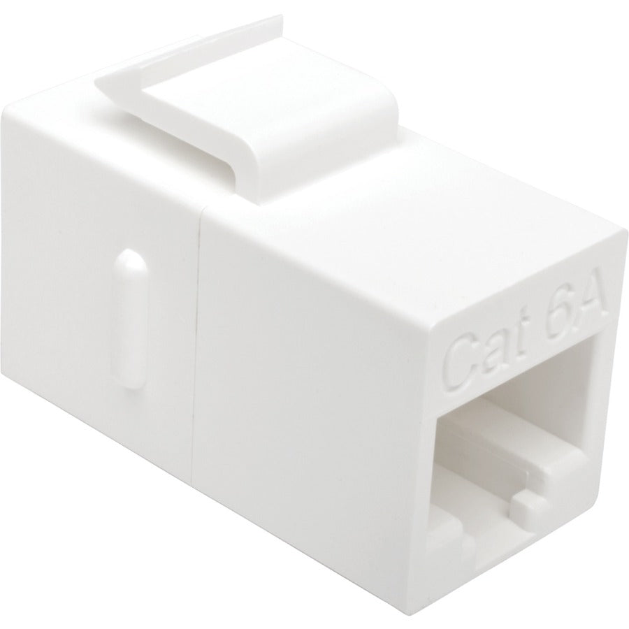 Tripp Lite by Eaton Cat6a Straight-Through Modular In-Line Snap-In Coupler (RJ45 F/F) BHDBT-001-FF