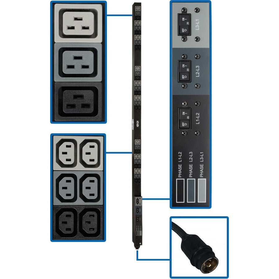 Tripp Lite by Eaton PDU3V6H50 45-Outlets PDU PDU3V6H50