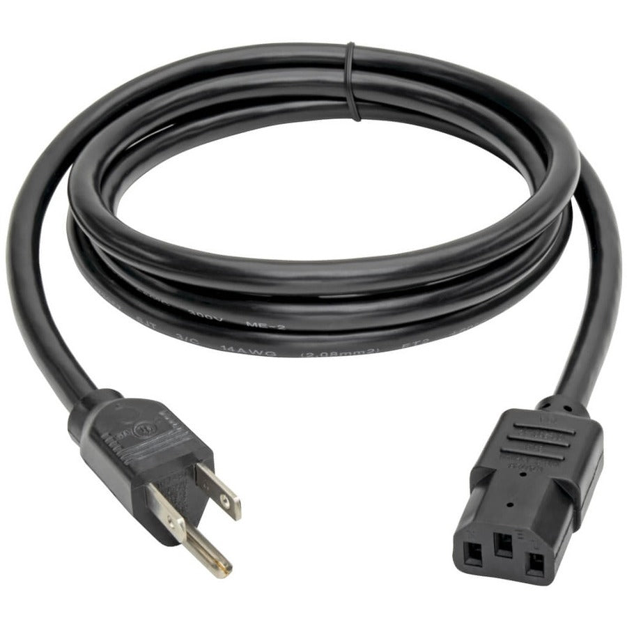 Tripp Lite 6ft Computer Power Cord Cable 5-15P to C13 Heavy Duty 15A 14AWG 6' P007-006