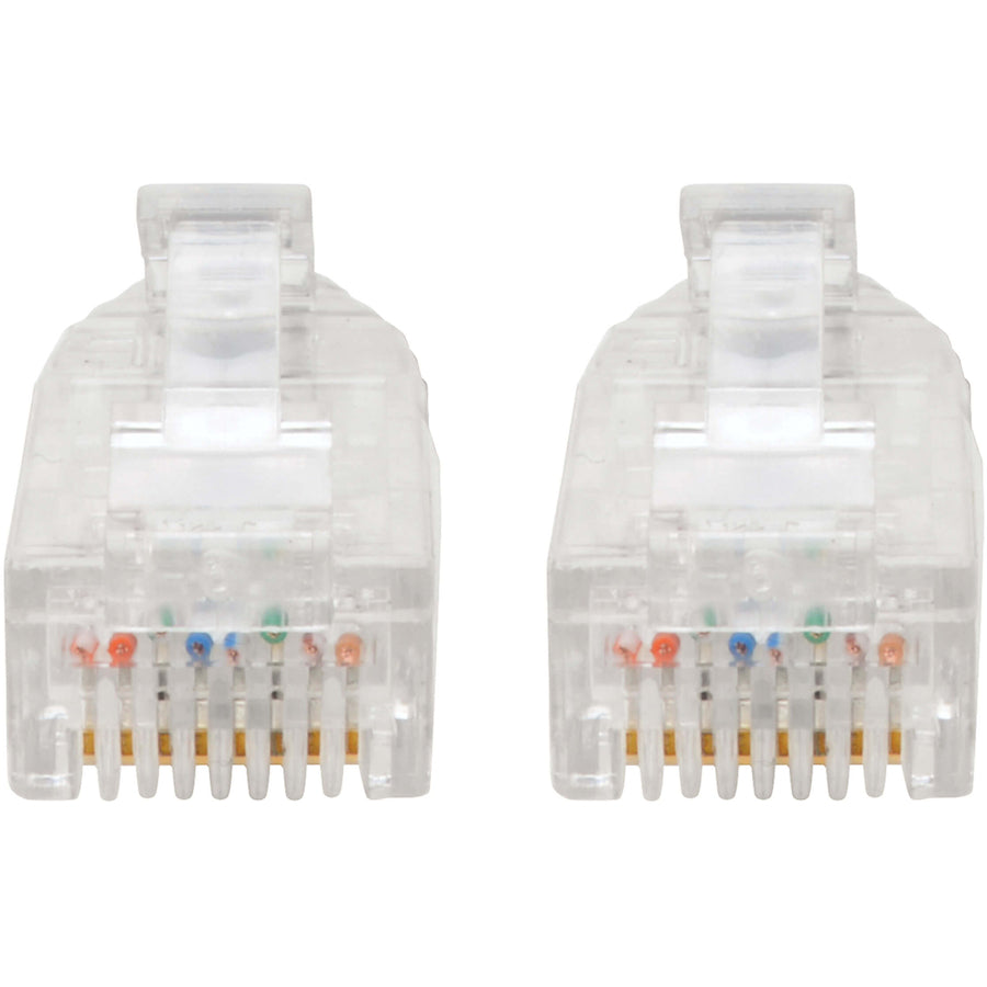 Câble de brassage UTP Tripp Lite by Eaton Cat6 (RJ45) - M/M, Gigabit, sans accroc, moulé, fin, noir, 8 po N201-S8N-BK