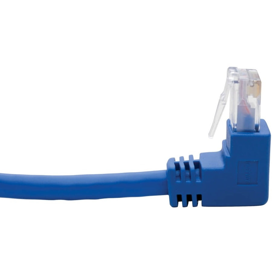 Tripp Lite by Eaton N204-005-BL-UD Câble de brassage UTP Cat6, mâle à angle haut/mâle à angle bas - 5 pieds, bleu N204-005-BL-UD