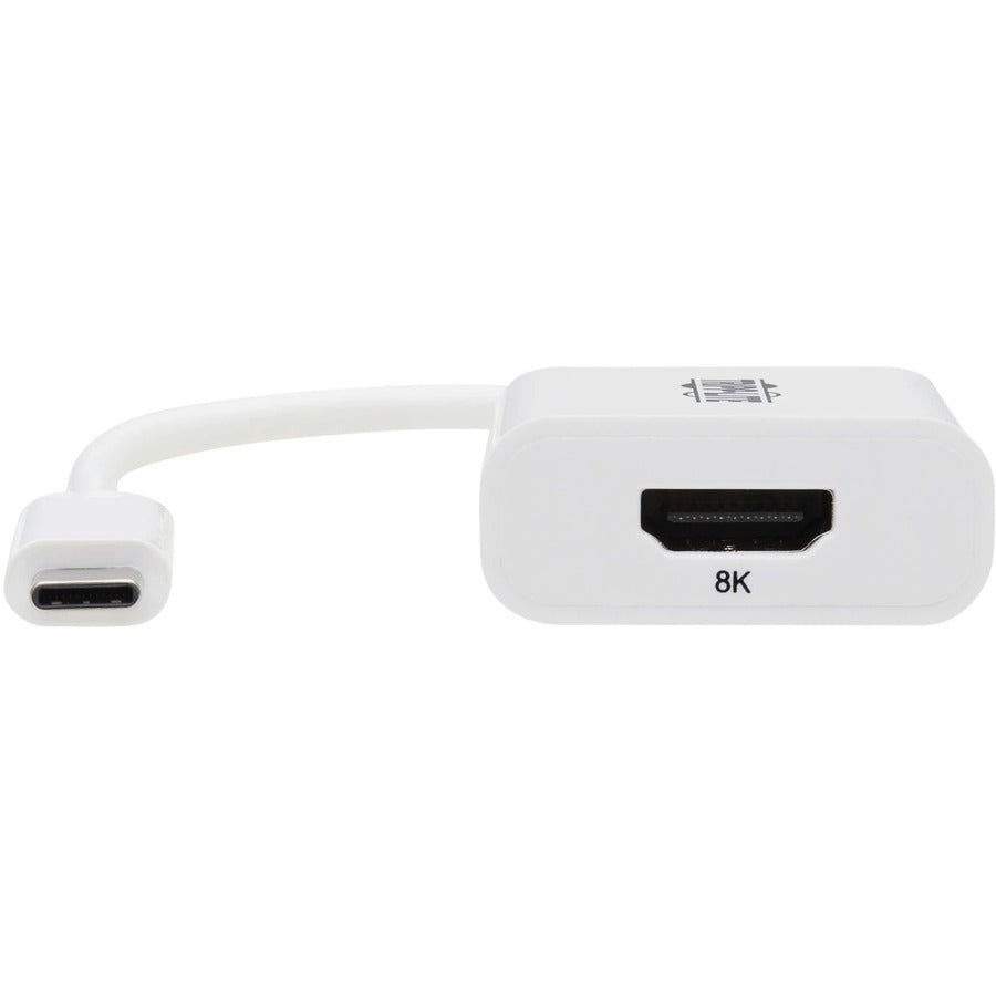 Adaptateur Tripp Lite by Eaton USB-C vers HDMI (M/F) - 8K 60 Hz, HDR, 4:4:4, HDCP 2.3, Blanc U444-06N-HD8K6W