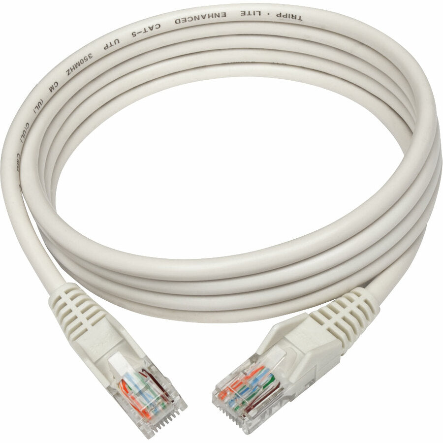 Tripp Lite by Eaton Cat5e 350 MHz Snagless Molded UTP Patch Cable (RJ45 M/M), White, 6 ft. N001-006-WH