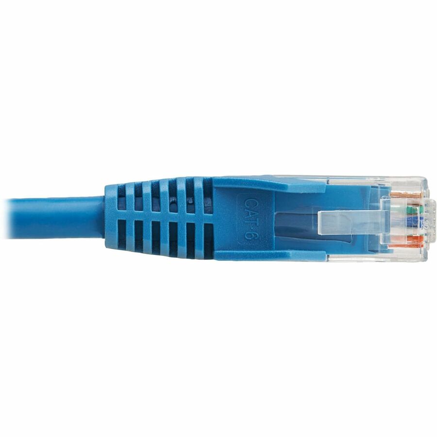 Câble Ethernet UTP moulé sans accroc Gigabit Cat6 Tripp Lite by Eaton (RJ45 M/M), PoE, LSZH, bleu, 0,5 N201L-0P5M-BL