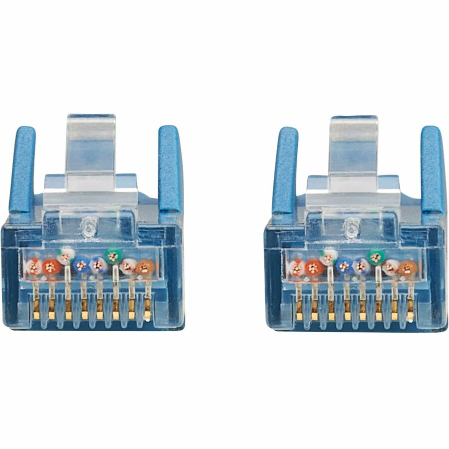 Câble Ethernet UTP moulé sans accroc Gigabit Cat6 Tripp Lite by Eaton (RJ45 M/M), PoE, LSZH, bleu, 0,5 N201L-0P5M-BL