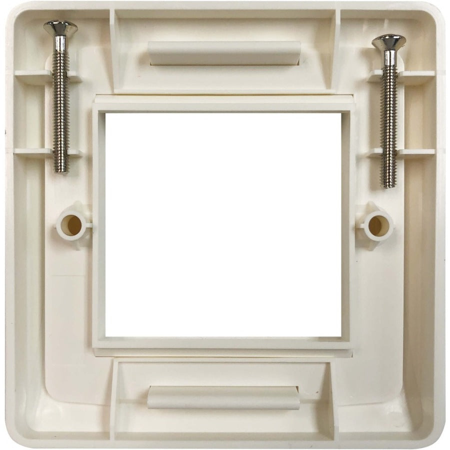 Tripp Lite by Eaton Single-Gang UK-Style Gang Frame for Insert Modules, Hidden Screws, White N042U-WF1-1