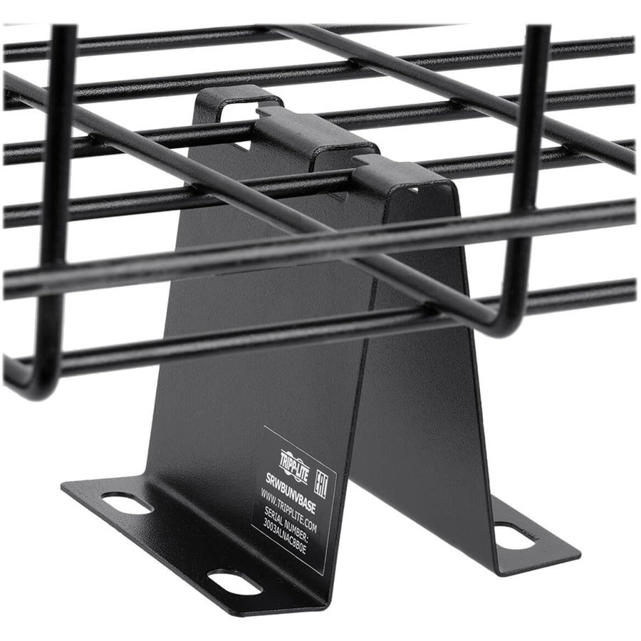 Tripp Lite by Eaton SmartRack SRWBUNVBASE Floor Mount for Cable Tray - Black SRWBUNVBASE