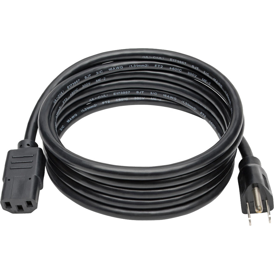 Câble d'alimentation pour ordinateur Tripp Lite 8 pieds 5-15P vers C13 13A 16AWG 8' P006-008-13A