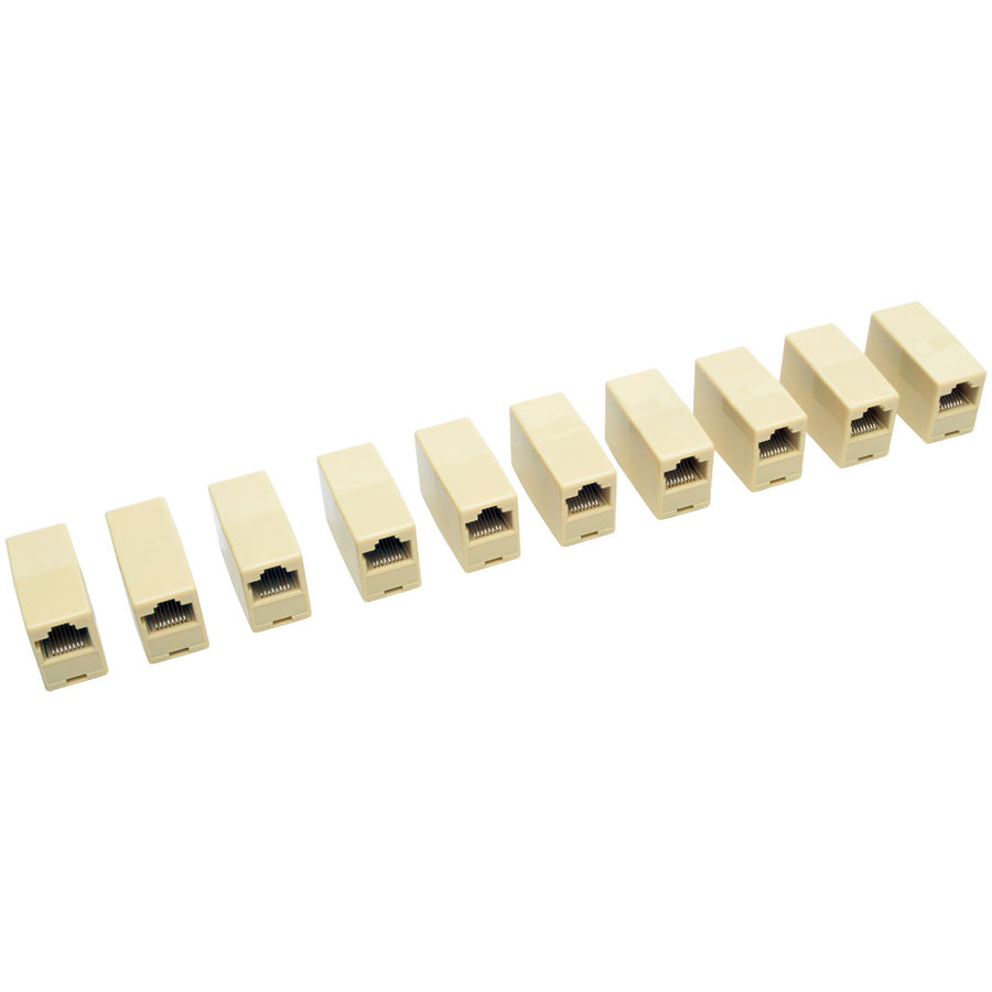 Tripp Lite by Eaton - Coupleur modulaire en ligne direct pour téléphone (RJ45 F/F), paquet de 10 N033-001-10PK