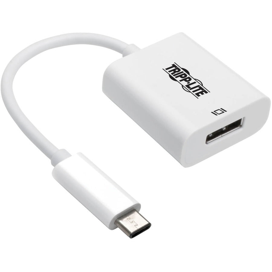 Tripp Lite by Eaton U444-06N-DP8W USB-C to DisplayPort Adapter Cable, M/F, White, 6 in. U444-06N-DP8W