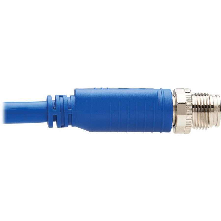 Câble Ethernet Tripp Lite by Eaton NM12-6A1-02M-BL M12 X-Code Cat6a 10G, M/M, bleu, 2 m (6,6 pieds) NM12-6A1-02M-BL