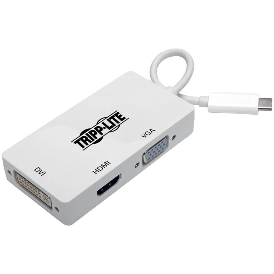 Tripp Lite by Eaton U444-06N-HDV4K Adaptateur convertisseur tout-en-un USB-C vers HDMI/DVI/VGA, 6 pouces U444-06N-HDV4K