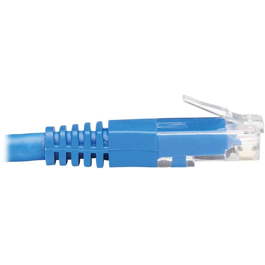 Tripp Lite by Eaton N204-015-BL-LA Câble Ethernet Cat6 à angle gauche - 15 pieds, M/M, Bleu N204-015-BL-LA