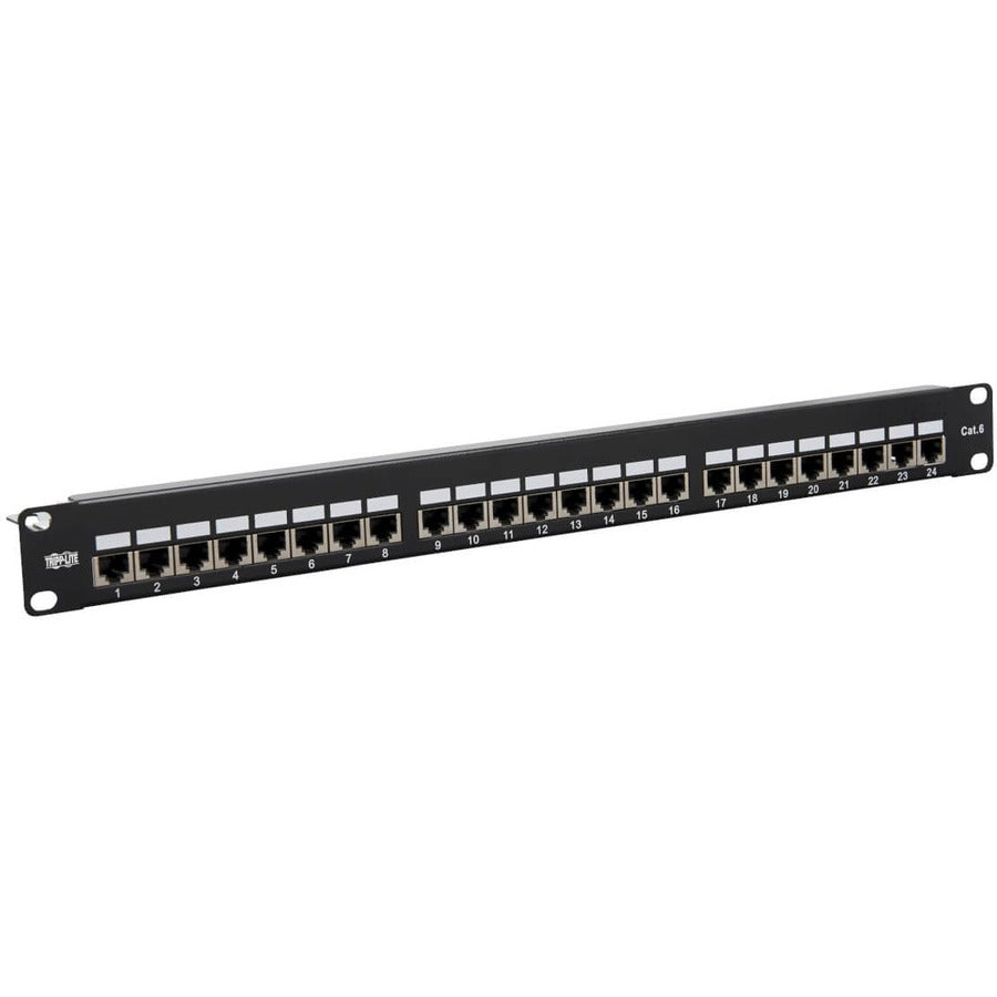 Tripp Lite by Eaton N252-024-SH-K Cat6 24-Port Patch Panel, 1U N252-024-SH-K