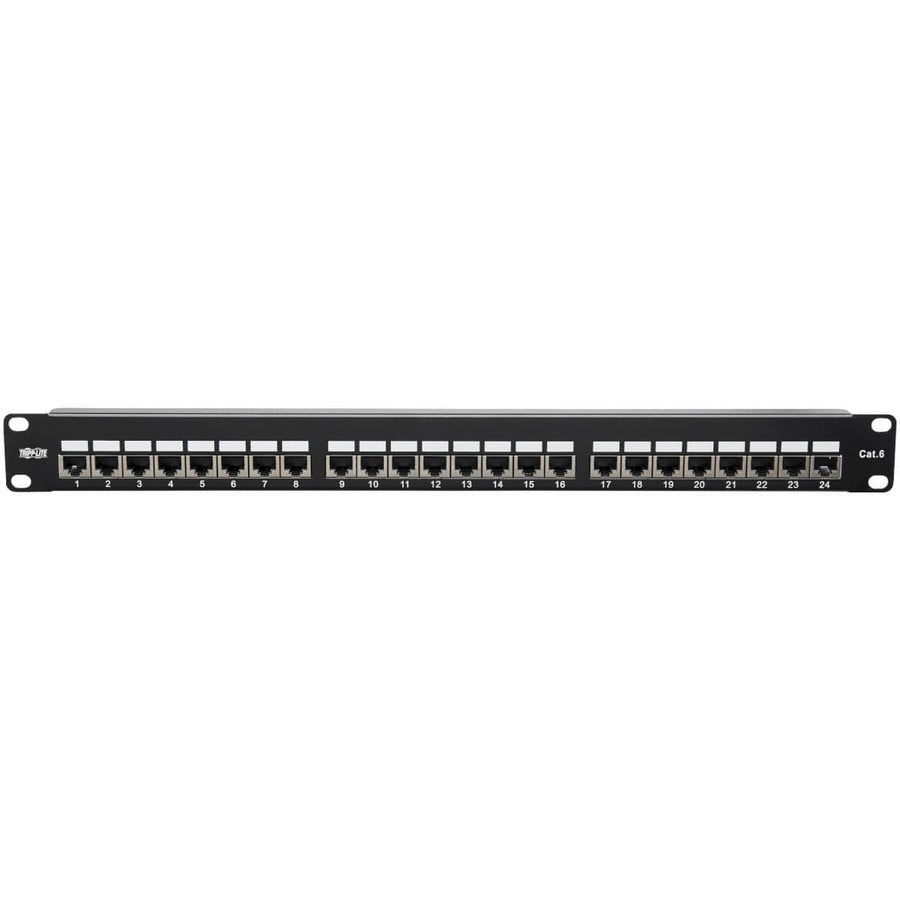 Tripp Lite by Eaton N252-024-SH-K Cat6 24-Port Patch Panel, 1U N252-024-SH-K