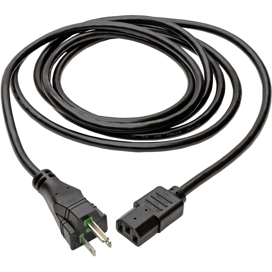 Tripp Lite 15ft Computer Power Cord Hospital Medical Cable 5-15P to C13 10A 18AWG 15' P006-015-HG10