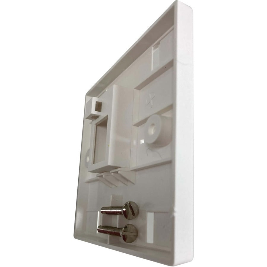 Tripp Lite by Eaton Plaque murale Keystone 1 port de style britannique, module à obturateur non chargé, onglet icône, blanc N042U-W01-ST
