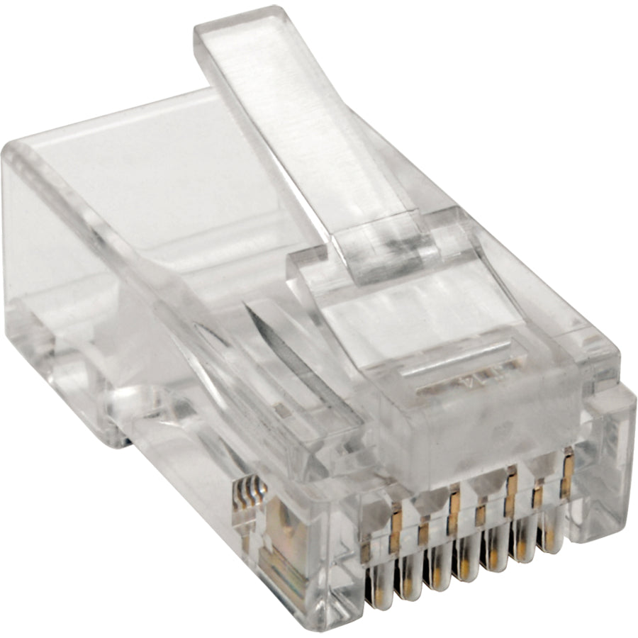 Prise modulaire Tripp Lite by Eaton Cat6 RJ45 pour conducteur UTP à torons ronds, 4 paires, paquet de 100 N230-100-STR