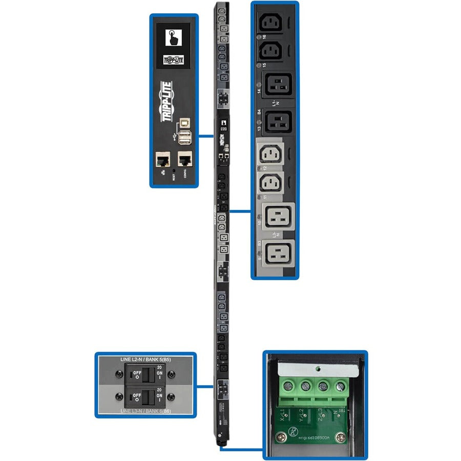 Tripp Lite par Eaton PDU3XEVSRHWA PDU 24 prises PDU3XEVSRHWA