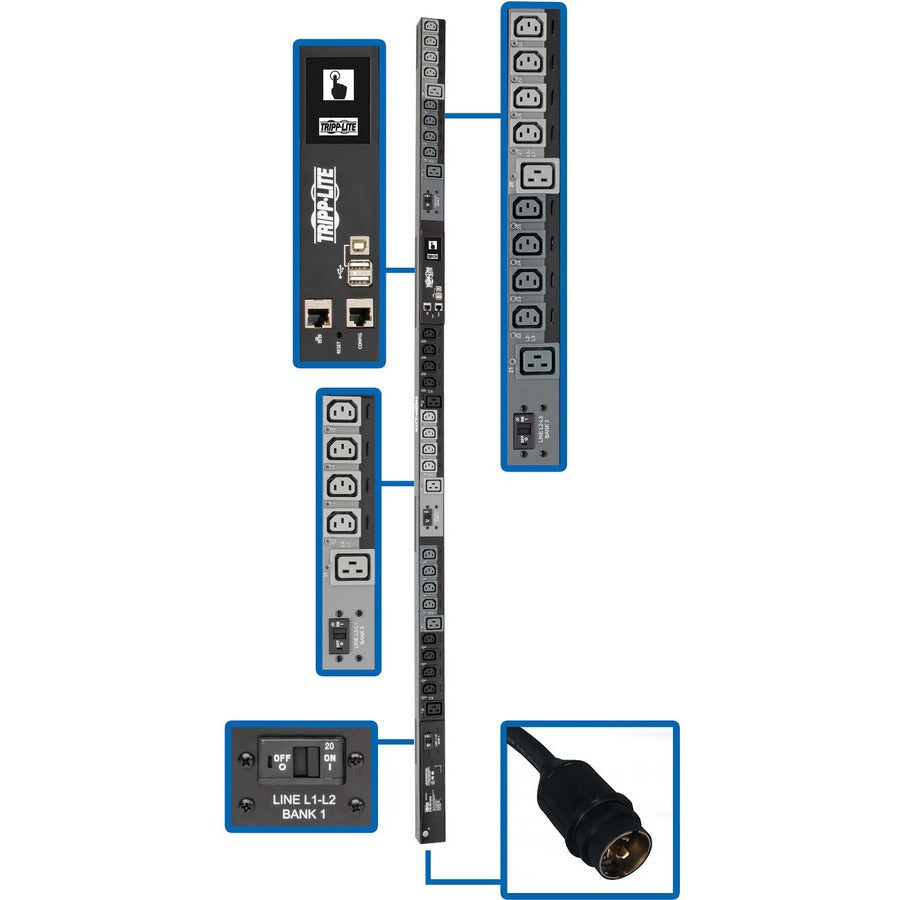 Tripp Lite par Eaton PDU3EVNR6L2130 PDU 30 prises PDU3EVNR6L2130