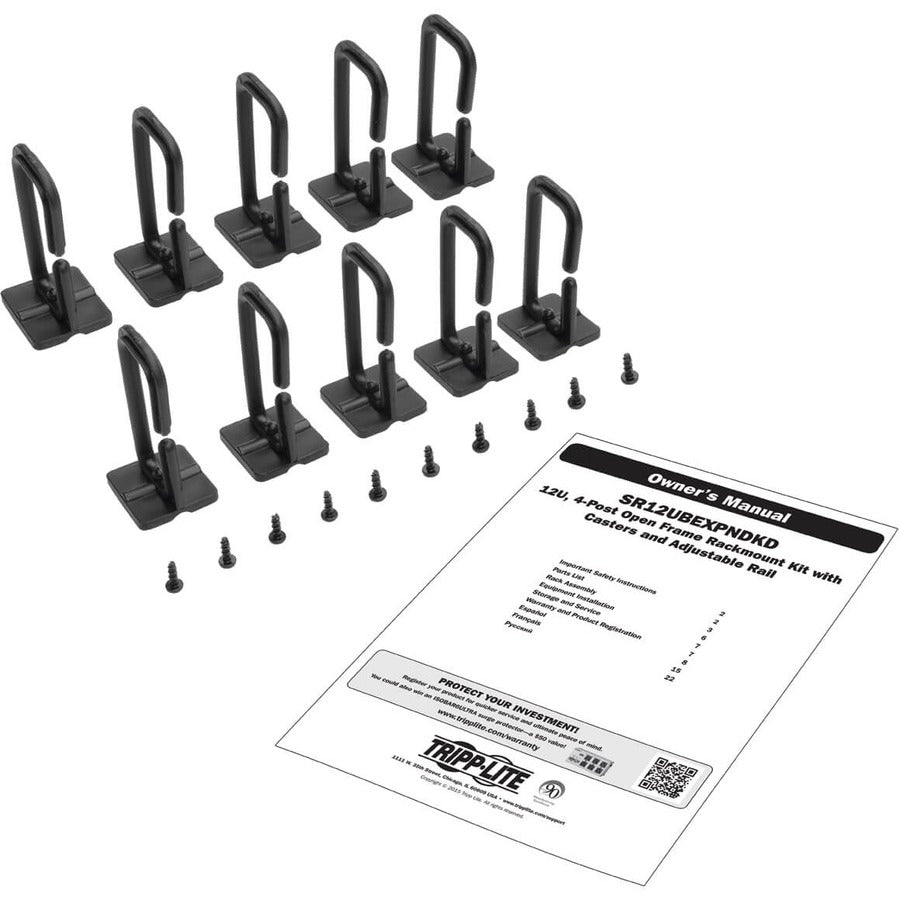 Tripp Lite par Eaton SmartRack 12U Rack à cadre ouvert à 4 montants SR12UBEXPNDKD